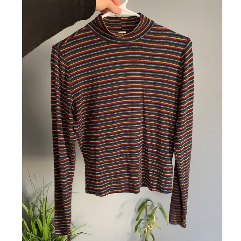 Rainbow striped long sleeve